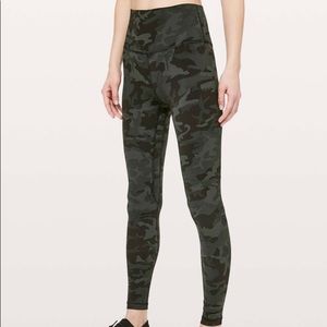 LULULEMON ALIGN GREEN CAMO LEGGING
